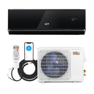 Air Conditioners | 12000 BTU 22 SEER2 208-230V Wifi Enabled Mini Split Air Conditioner and Heater Black Air Conditioners Air Conditioners