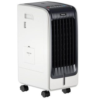 Air Coolers | 110V Portable Cooling Evaporative Fan with 3-Speed and 8H Timer Function Black + White Air Coolers Air Coolers