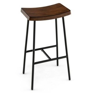 Bar Stools | 24/29 Inch Industrial Saddle Bar Stool with Metal Legs Bar Stools Bar Stools