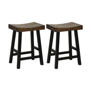 Bar Stools | 24/29 Inch Solid Wood Saddle-Seat with Curved Seat Surface and Comfortable Footrests Bar Stools Bar Stools