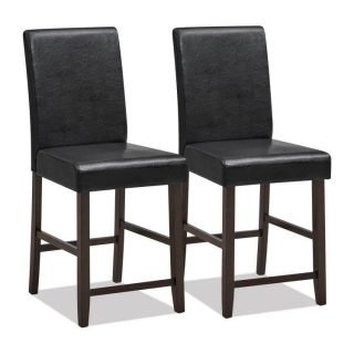 Bar Stools | 25 Inch Counter Height Set of 2 Bar Stools Black Bar Stools Bar Stools