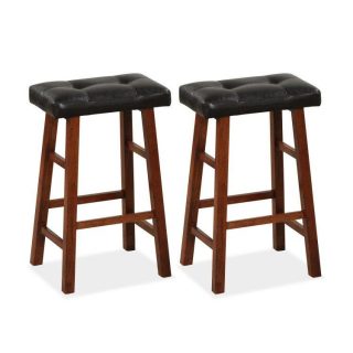 Bar Stools | Set of 2 Modern Backless Bar Stools with Padded Cushion Bar Stools Bar Stools