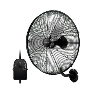 Ceiling Fans | 20 Inch Wall Mount Fan with 3 Fan Speeds and Adjustable Tilt Head Black Ceiling Fans Black