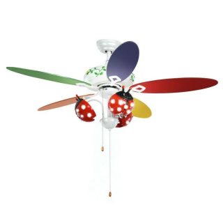 Ceiling Fans | 52 Inch Kids Ceiling Fan with Pull Chain Control Multicolor Ceiling Fans Ceiling Fans