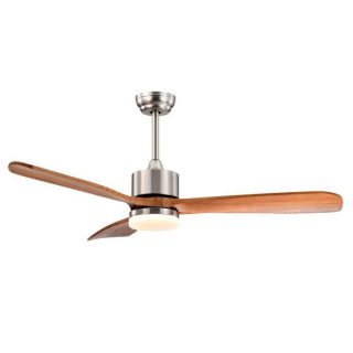 Ceiling Fans | 52 Inch Reversible Ceiling Fan with LED Light and Adjustable Temperature Silver Ceiling Fans Ceiling Fans