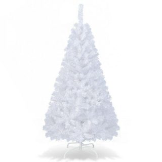 Christmas | 5/6/7/8 Feet White Christmas Tree with Solid Metal Legs White Christmas Christmas