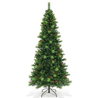 Christmas | 6/7/8 Feet Pre-Lit Artificial Christmas Tree with 300/400/500 LED Lights Christmas