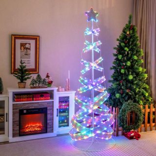 Christmas | 7 Feet Outdoor Spiral Christmas Tree for Party, Xmas New Year Decoration Christmas Christmas