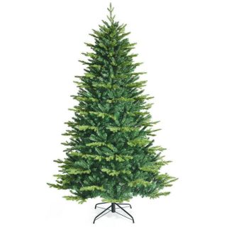 Christmas | Pre-lit Artificial Hinged Christmas Tree with APP Controlled LED Lights Green Christmas Christmas