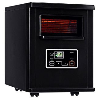 Climate Control Appliances | 1500 W Electric Portable Remote Infrared Heater Black Climate Control Appliances Black