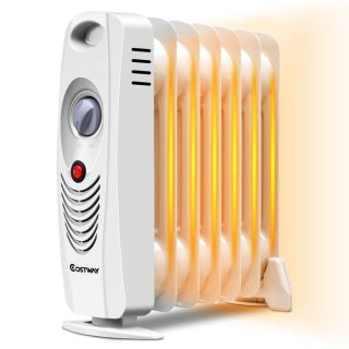 Climate Control Appliances | 700 W Portable Mini Electric Oil-Filled Radiator Heater White Climate Control Appliances Climate Control Appliances