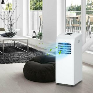 Climate Control Appliances | 8000 BTU(Ashrae) Portable Air Conditioner with Dehumidifier Function White Air Conditioners Air Conditioners