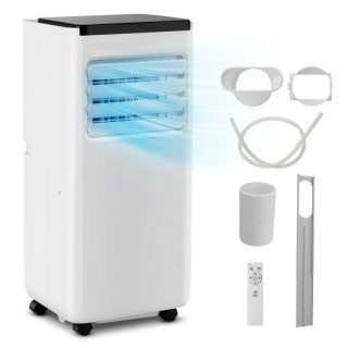 Climate Control Appliances | 8000/10000 BTU Portable Air Conditioner with Remote Control Cools up to 250/350 Sq.Ft White Air Conditioners Air Conditioners