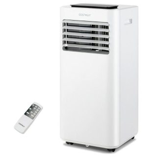 Climate Control Appliances | 8000/10000 BTU(Ashrae) Portable Air Conditioner with Remote Control White Air Conditioners Air Conditioners