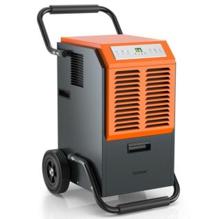 Climate Control Appliances | Portable Commercial Dehumidifier with Water Tank and Drainage Pipe Gray Climate Control Appliances Climate Control Appliances