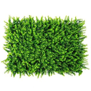 Decorative Fencing & Flooring | 12 Pieces 16 x 24 Inch Artificial Eucalyptus Hedge Plant Privacy Fence Panels Green Decorative Accessories Decorative Fencing & Flooring