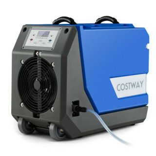 Dehumidifiers | 180 PPD Commercial Dehumidifier with Pump Drain Hose and Wheels Blue Climate Control Appliances Blue