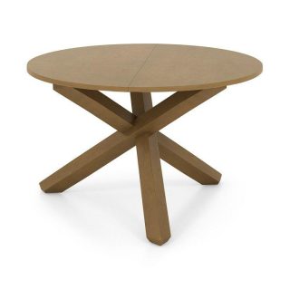 Dining Tables | 47 Inches Round Dining Table with Solid Acacia Wood Legs for 4-6 Person Natural Dining Tables Dining Tables