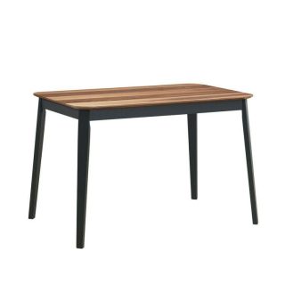 Dining Tables | Mid Century Modern Rectangular Dining Room Table Walnut + Black Dining Tables Dining Tables