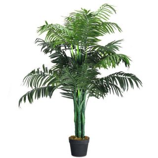 Faux Plants | 3.5 Feet Artificial Areca Palm Decorative Silk Tree with Basket Decorative Accessories Faux Plants