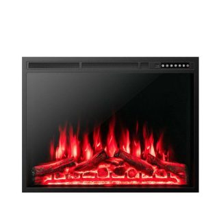 Fireplaces | 34/37 Inch Electric Fireplace Recessed with Adjustable Flames Climate Control Appliances Climate Control Appliances