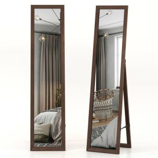 Floor & Full Length Mirrors | Full Length Mirror with Stand and Solid Wood Frame Floor & Full Length Mirrors Floor & Full Length Mirrors