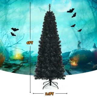 Halloween | Pre-lit Christmas Halloween Tree with PVC Branch Tips and Warm White Lights Halloween Halloween