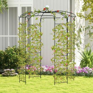 Outdoor Decor | Birdcage Shape Gazebo for Climbing Plants and Wedding Ceremony Decoration Decorative Accessories Outdoor Decor