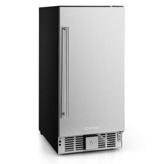 Refrigerators & Freezers | Compact Refrigerator with Adjustable Thermostat and Stainless Steel Door Silver Kitchen Appliances Refrigerators & Freezers