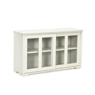 Sideboards, Cabinets & Buffets | Sideboard Buffet Cupboard Storage Cabinet with Sliding Door White Kitchen & Dining Sideboards, Cabinets & Buffets