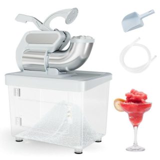 Small Appliances | 300W Commercial Ice Crusher with Dual Blades and Safety Switch Gray Kitchen Appliances Gray