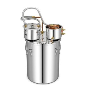 Small Appliances | 5/10 Gal 22/38 L Water Distiller for DIY Whisky Silver Kitchen Appliances Silver