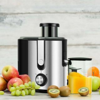 Small Appliances | Centrifugal Juicer Machine Juicer Extractor Dual Speed Silver + Black Kitchen Appliances Silver + Black