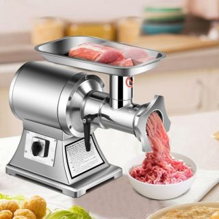 Small Appliances | Heavy Duty 1.5HP 1100W 550LB/h Commercial Grade Meat Grinder Silver Kitchen Appliances Silver