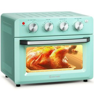 Toaster Ovens | 19 Qt Dehydrate Convection Air Fryer Toaster Oven with 5 Accessories Green Kitchen Appliances Green