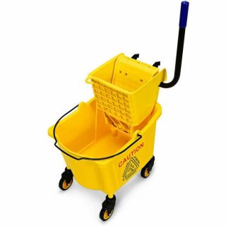 Vacuums & Cleaners | 26 Quart Side Press Wringer Commercial Mop Bucket Yellow, Black Appliances Vacuums & Cleaners