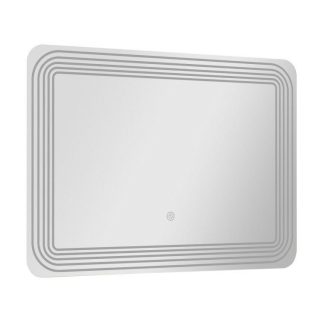 Wall Mirrors | LED Bathroom Vanity Wall-Mount Mirror with Touch Button White Mirrors Wall Mirrors