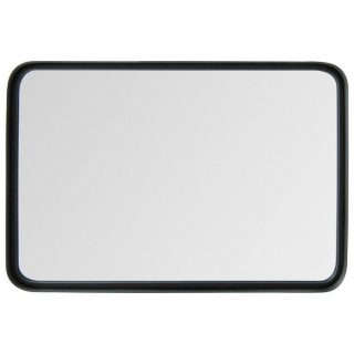 Wall Mirrors | Rectangular Wall Mount Bathroom Mirror with Solid Steel Frame Black Mirrors Black