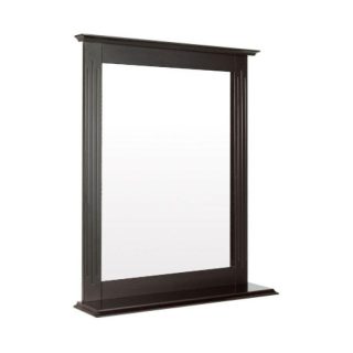 Wall Mirrors | Wall-Mounted Multipurpose Vanity Mirror with Shelf Brown Mirrors Brown