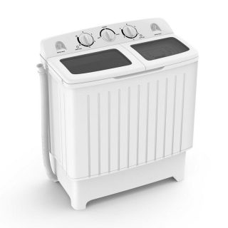 Washers & Dryers | 20 lbs Portable Washing Machine with Built-in Gravity Drain Gray Food Warmers & Burners Gray