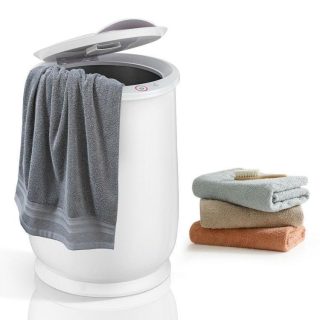 Washers & Dryers | Portable Spa Hot Towel Heater with Flip-top Lid and Fragrance Holder White Dryers Dryers