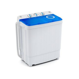 Washing Machines | 17.6 lbs Portable Washing Machine with Drain Pump Blue Food Warmers & Burners Blue