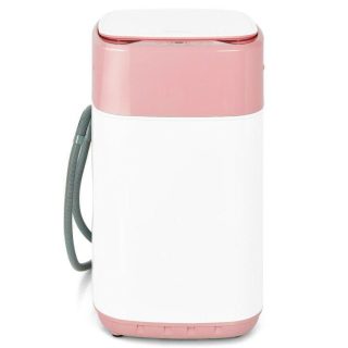 Washing Machines | 8lbs Portable Fully Automatic Washing Machine with Drain Pump Pink Food Warmers & Burners Pink