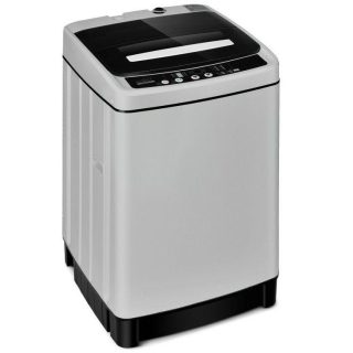 Washing Machines | Full-Automatic Washing Machine 1.5 Cubic Feet 11 LBS Washer and Dryer Gray Food Warmers & Burners Gray