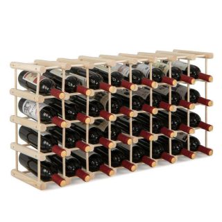 Wine Racks | 36-Bottle Wooden Wine Rack for Wine Cellar Kitchen Organization Wine Racks