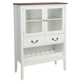 Sideboards, Cabinets & Buffets | Sideboard Buffet Cabinet with 2 Tempered Glass Doors White Kitchen & Dining Sideboards, Cabinets & Buffets