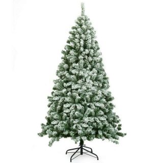 Christmas | 6 Feet Snow Flocked Artificial Christmas Tree Hinged with 928 Tips Christmas Christmas