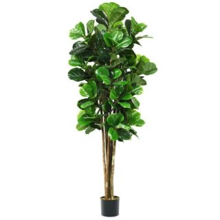 Faux Plants | 6-Feet Artificial Indoor-Outdoor Home Decorative Planter Green Decorative Accessories Faux Plants